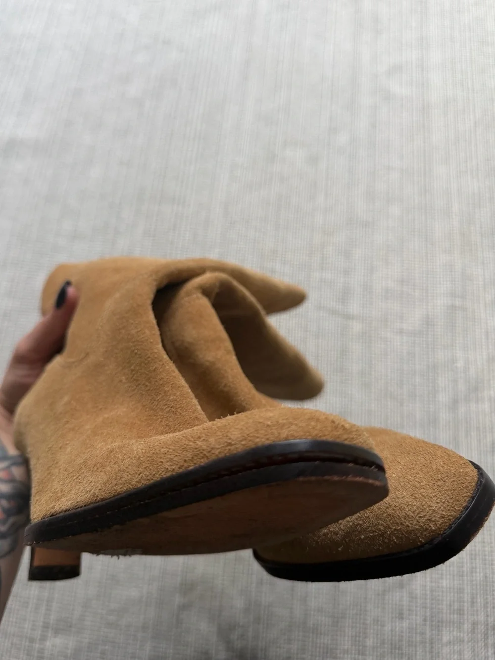 Lauren Ralph Lauren Davida Suede Corduroy Tall Boots Women’s Size 5.5